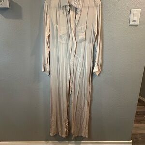 Stillwater Cream Button-Down Dress